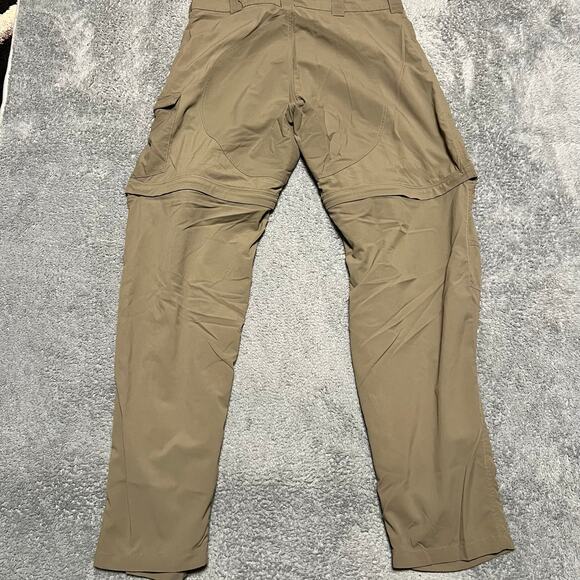 Beyond Clothing Pants Mens 37 x34 Beige Performance Cargo Zip Off Convertible - Picture 4 of 10